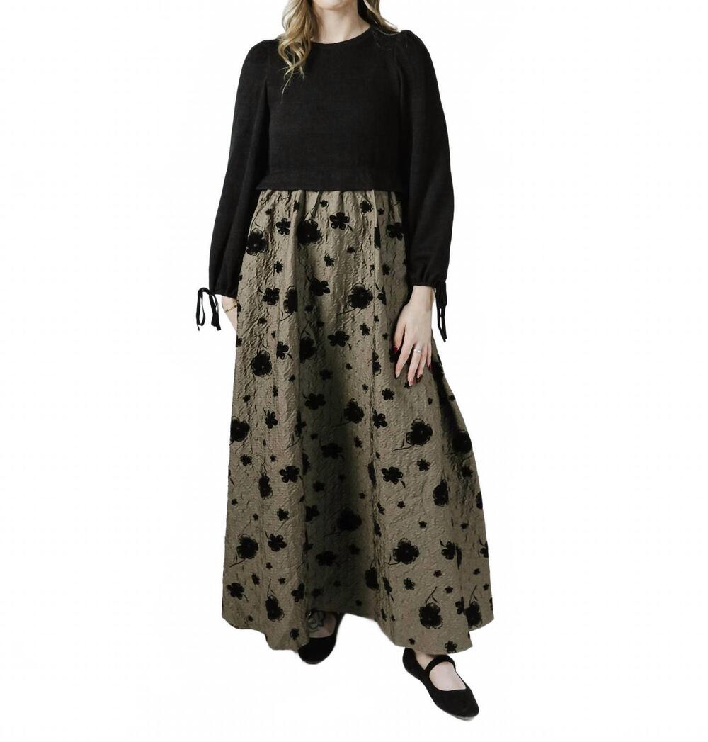 NEW MIKAROSE yara dress in dark ivy